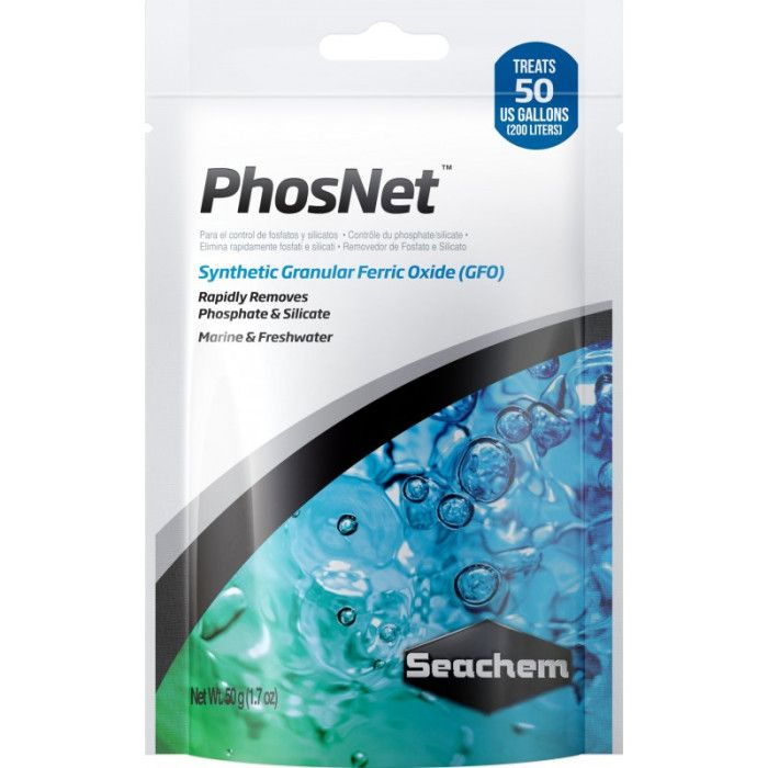 Seachem PhosNet GFO 50g – Phosphate & Silicate Remover for Aquariums