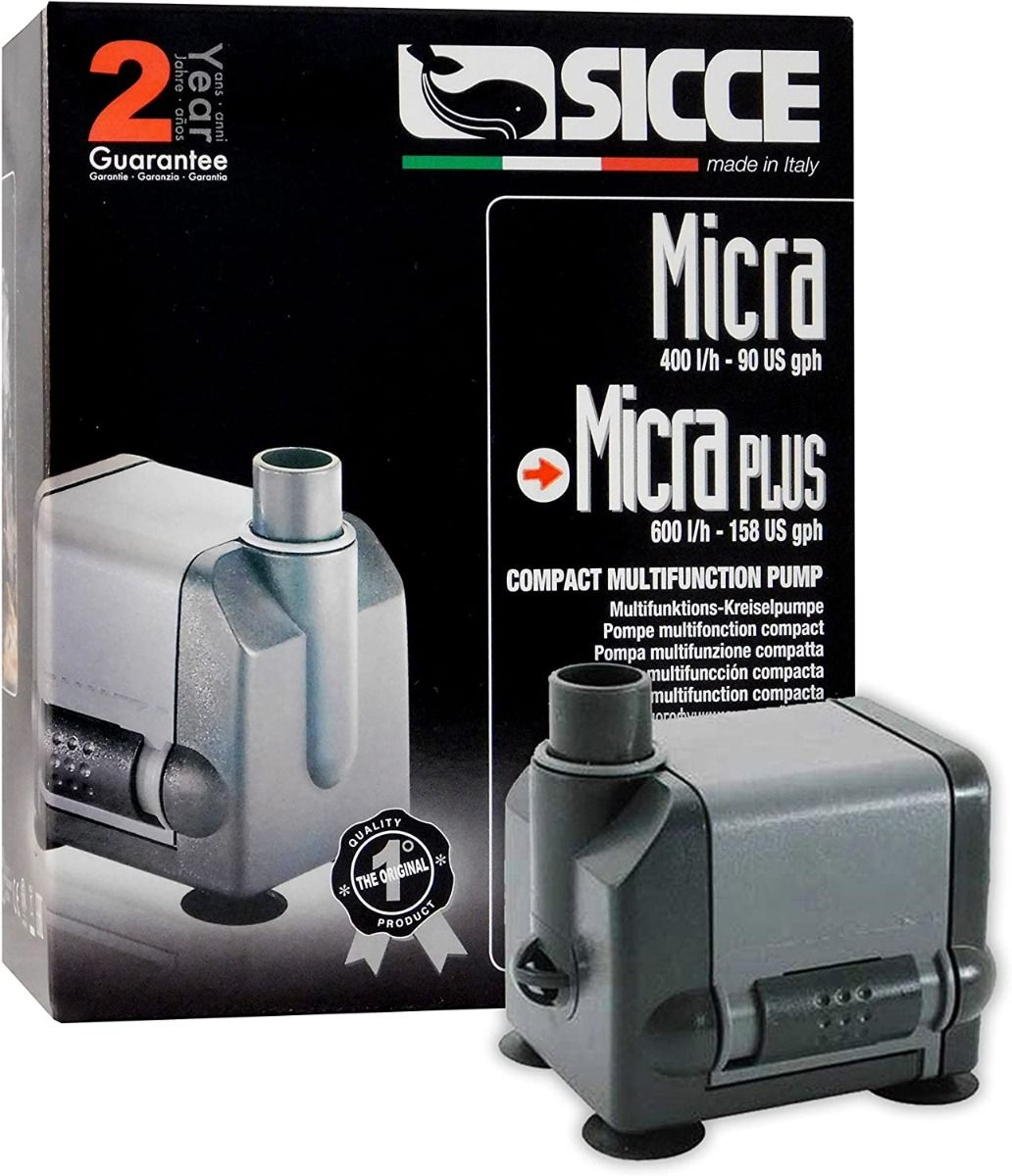 Sicce Micra Pump PLUS 600L/H – Compact Submersible Aquarium Pump