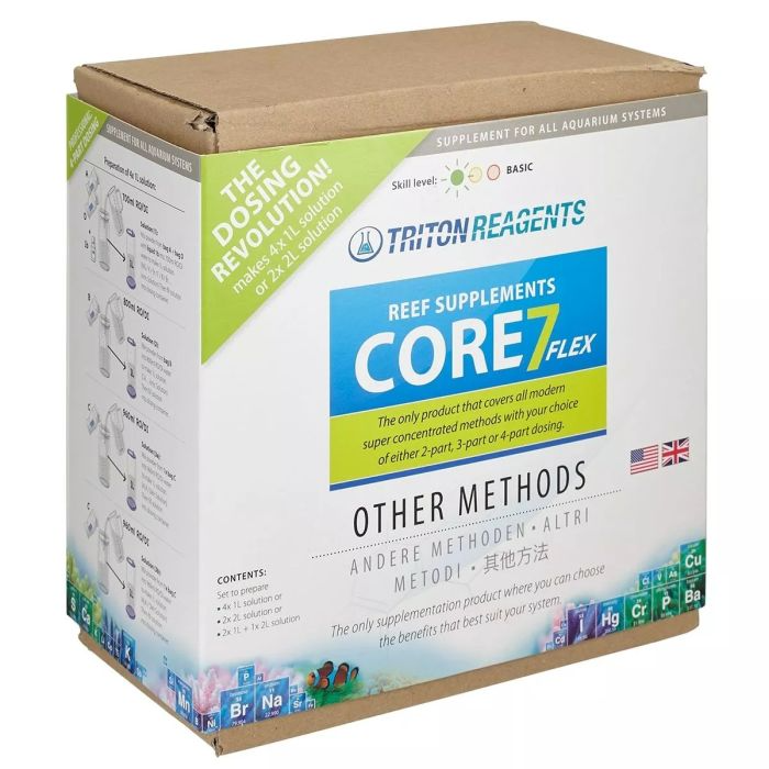 Triton Core 7 Flex Other Methods 1L Set (Makes 4x1L or 2x2L) - Reef Aquarium Supplement